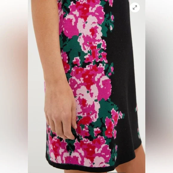 NWT Tuckernuck Climbing Roses Knit Jacquard Marie Dress L - Picture 5 of 14